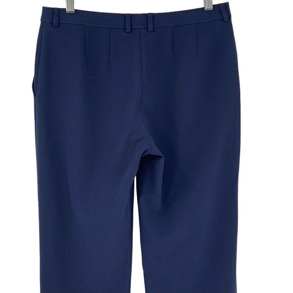 St. John Tapered Ankle Pants Business Career Office Casual Navy Blue Women 4 - Picture 5 of 7